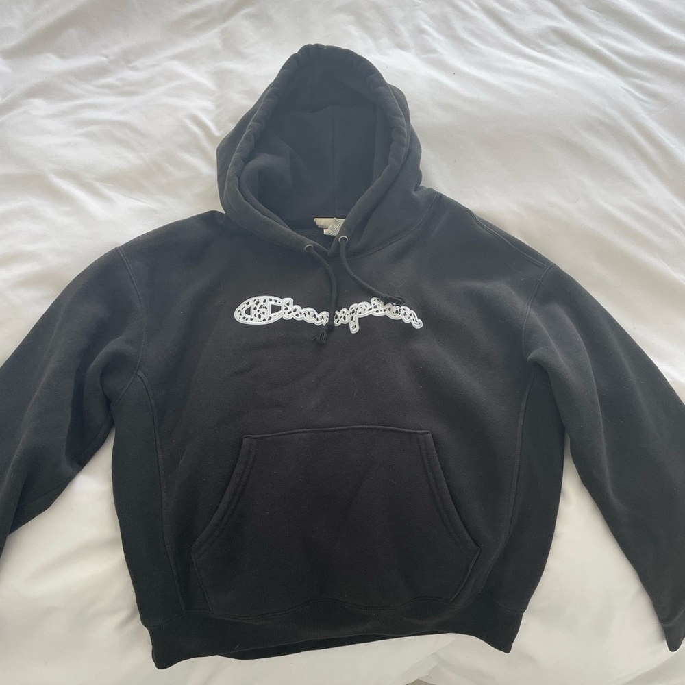 Women’s black Champion hoodie